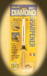 Diamantsliber rund med en flad side og rille for eks. fisekroge. Vendbar. Kr. 195.- incl moms